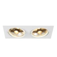 SLV InbouwspotNew Tria ES111 2-lichts wit met klemveren - 113841