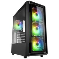 Sharkoon TK4 RGB Midi-tower PC-behuizing Zwart