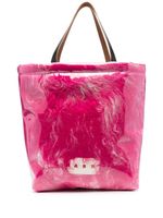 Marni sac cabas en fourrure artificielle - Rose