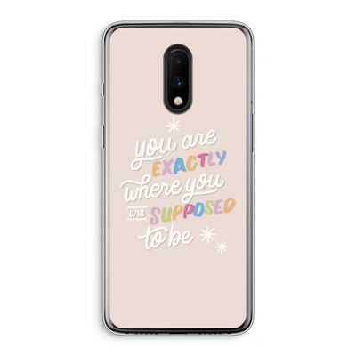 Right Place: OnePlus 7 Transparant Hoesje