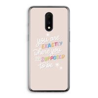 Right Place: OnePlus 7 Transparant Hoesje