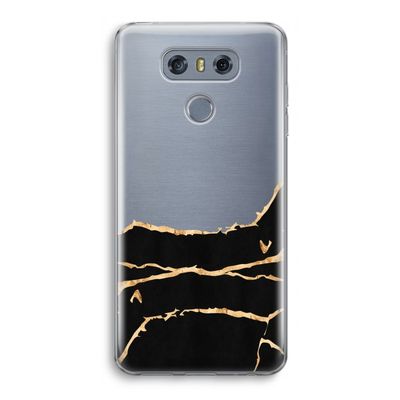 Gouden marmer: LG G6 Transparant Hoesje