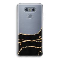 Gouden marmer: LG G6 Transparant Hoesje