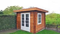 Woodpro Hierden Tuinhuis 250x250 cm 28 mm vuren blank- Plat dak- Onbehandeld vurenhout- Woodpro Woodpro Hierden Tuinhuis 250x250 cm 28 mm vuren blank- Plat dak- Onbehandeld vurenhout- Woodpro
