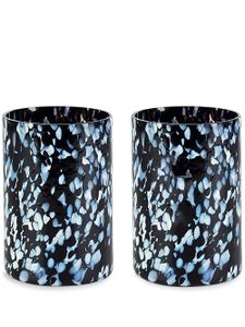 Stories of Italy verres Macchia (lot de deux) - Noir