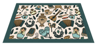 Placemat voor huis Russisch elementenpatroon