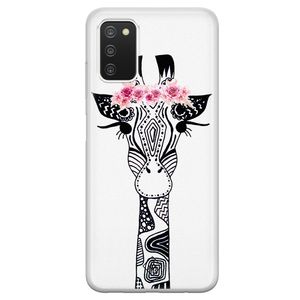 Samsung Galaxy A03s siliconen hoesje - Giraffe