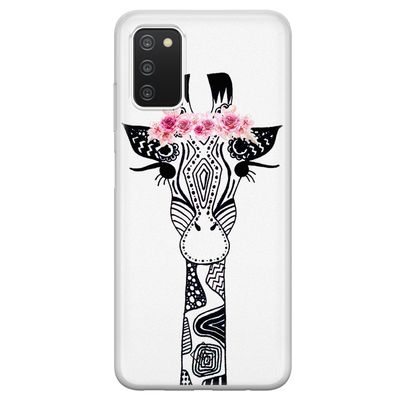 Samsung Galaxy A03s siliconen hoesje - Giraffe