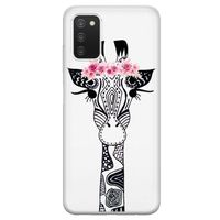 Samsung Galaxy A03s siliconen hoesje - Giraffe