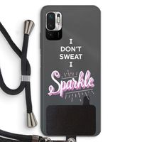 Sparkle quote: Xiaomi Redmi Note 10 5G Transparant Hoesje met koord