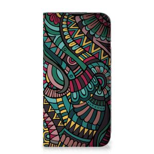 iPhone 14 Hoesje met Magneet Aztec