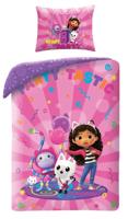 Gabby's Dollhouse Dekbedovertrek Party-Tastic - 140 x 200 cm - Polyester Gabby's Dollhouse Dekbedovertrek Party-Tastic - 140 x 200 cm - Polyester