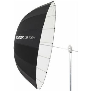 Godox UB-105W - Parabolische reflecterende studio paraplu wit 105cm