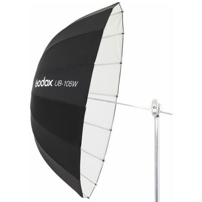 Godox UB-105W - Parabolische reflecterende studio paraplu wit 105cm