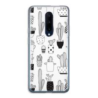 Cactusmotief: OnePlus 7 Pro Transparant Hoesje