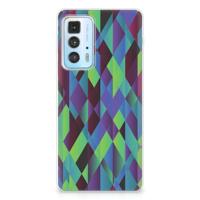 Motorola Edge 20 Pro | TPU Hoesje | Abstract Green Blue