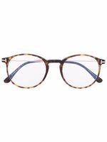 TOM FORD Eyewear lunettes de vue à monture ronde - Marron - thumbnail