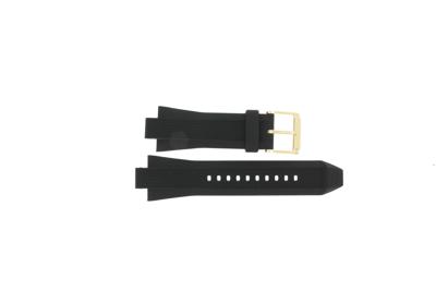 Horlogeband Michael Kors MK8325 / Dylan Rubber Zwart 13mm