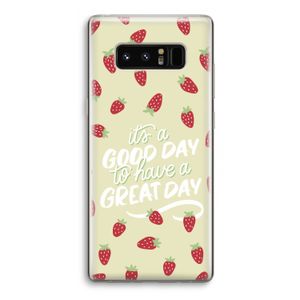 Don't forget to have a great day: Samsung Galaxy Note 8 Transparant Hoesje