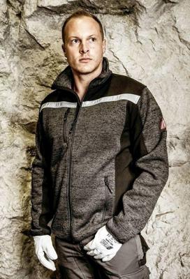 NITRAS SAFETY Nitras softshelljas "motion tex plus" knitted softshell jacket. motion tex plus black