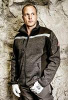 NITRAS SAFETY Nitras softshelljas "motion tex plus" knitted softshell jacket. motion tex plus black