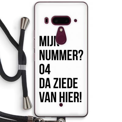 Da ziede van hier: HTC U12+ Transparant Hoesje met koord