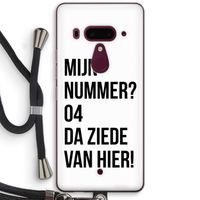 Da ziede van hier: HTC U12+ Transparant Hoesje met koord