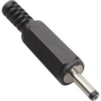 TRU COMPONENTS Laagspannings-connector Stekker, recht 2.4 mm 0.7 mm 1 stuk(s)