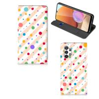 Samsung Galaxy A32 4G | A32 5G Enterprise Editie | Hoesje met Magneet | Dots Samsung Galaxy A32 4G | A32 5G Enterprise Editie | Hoesje met Magneet | Dots