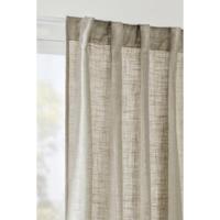 1+1 Gratis Leen Bakker - Gordijn Dante - 140x280 Cm (1 Stuk) - Polyester - Taupe