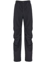 Ferragamo pantalon droit à plaque logo - Noir