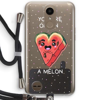 One In A Melon: LG K10 (2017) Transparant Hoesje met koord