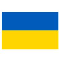 Gevelvlag/vlaggenmast vlag Oekraine 90 x 150 cm   -