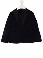 DSQUARED2 KIDS blazer en laine à simple boutonnage - Bleu