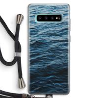 Oceaan: Samsung Galaxy S10 Plus Transparant Hoesje met koord