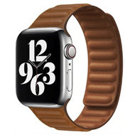 Leather Link serie bandje - Bruin - Geschikt voor Apple Watch 38mm / 40mm / 41mm