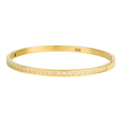 Kalli Bangle Armband met Stras Steentjes Goud