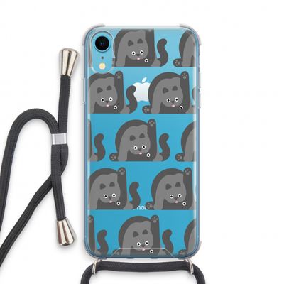 Cats: iPhone XR Transparant Hoesje met koord