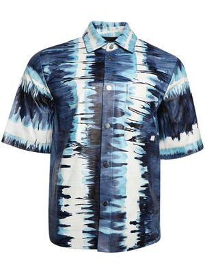 AMIRI chemise tie-dye à manches courtes - Bleu