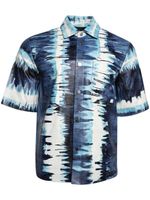 AMIRI chemise tie-dye à manches courtes - Bleu