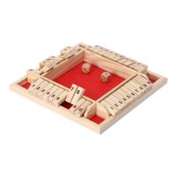 Overige Merken Houten shut the box voor 4 spelers