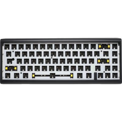 Ducky projectd tinker 65 met qmk/via, toetsenbord (zwart/wit, us lay-out, barebone. rgb led, hot-swappable, gasket mount, 65%)