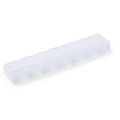 Medicijnen doos/pillendoos 7 daags - transparant 15 cm - Drogisterij/persoonlijke verzorging