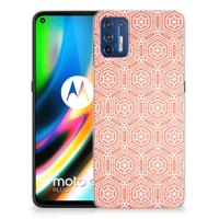 Motorola Moto G9 Plus | TPU bumper | Pattern Orange