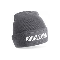 Koukleum muts unisex one size - grijs