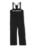 Balmain Kids salopette à logo imprimé - Noir