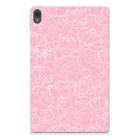 Lenovo Tab P11 | P11 Plus | Siliconen hoesje | White Flowers