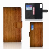 Huawei P30 | Book Style Case | Donker Hout
