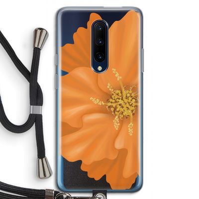Orange Ellila flower: OnePlus 7 Pro Transparant Hoesje met koord