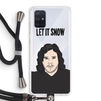 Let It Snow: Samsung Galaxy A71 Transparant Hoesje met koord